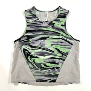 Lululemon Swift Ventilated Running Tank Top Paint Glide Warp Multi